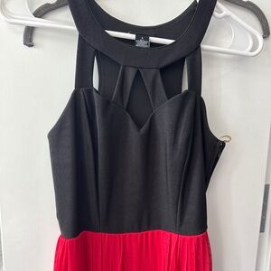Rue 21 maxi black and red dress